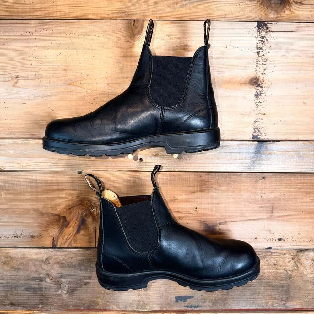 Blundstone Chelsea Boots Size 9 Black Leather